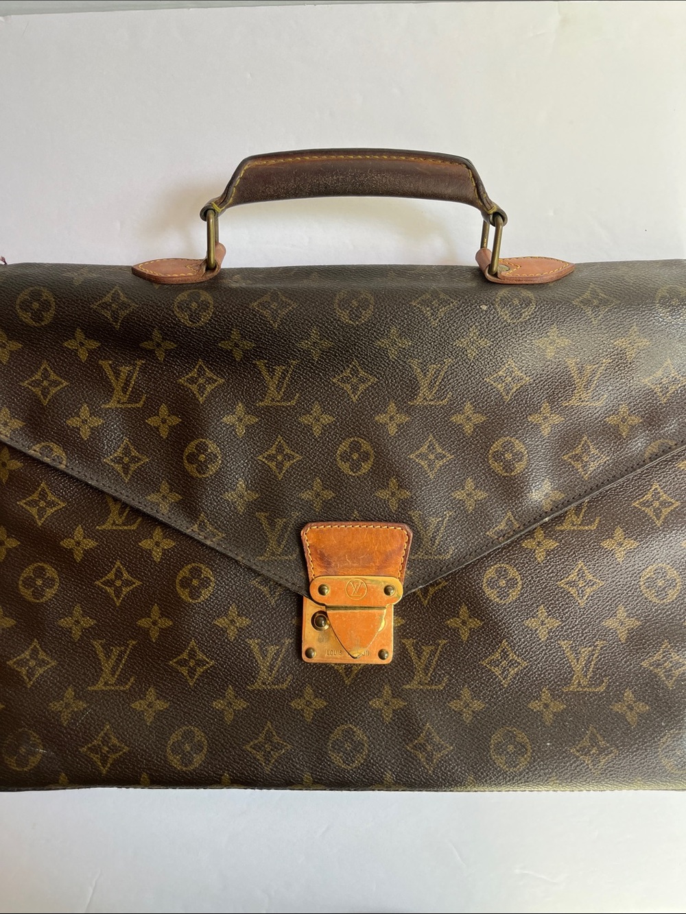 Vintage Louis Vuitton Monogram Canvas Briefcase